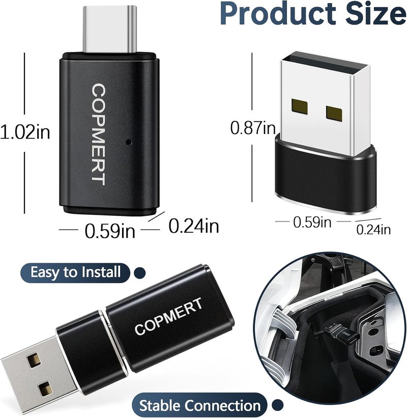 COPMERT Bypass Motorcycle Wireless CarPlay Bluetooth Adapter 2025 Street Glide Accessories with Passthrough USB-C Charging Port - Image 2